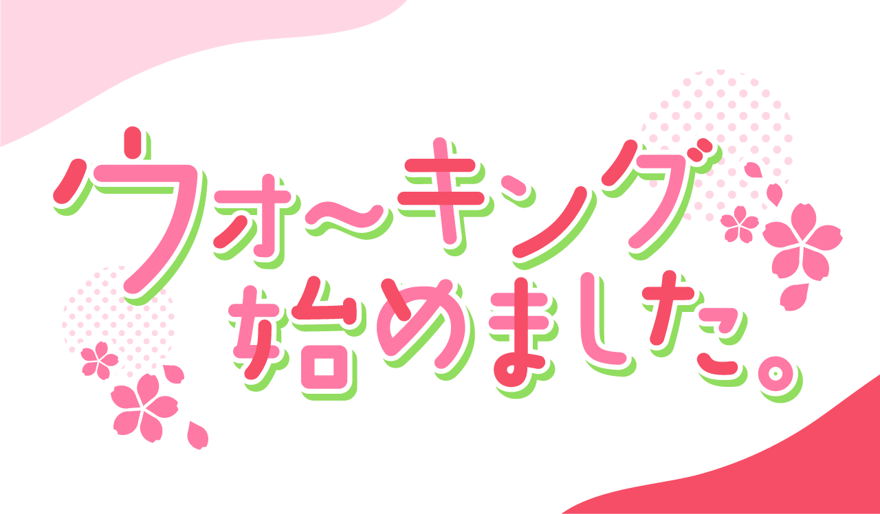 ウォーキング始めました。